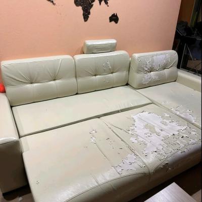 фото До Перетяжка углового раскладного дивана