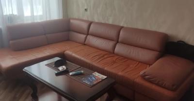 фото До Перетяжка мягкого углового дивана